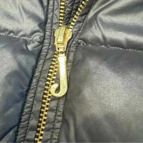 Juicy Couture Girls Puffer Vest , Size Medium, Black , Faux Fur Collar - Picture 7 of 9